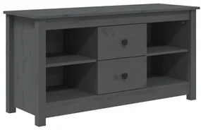 vidaXL Tv-meubel 103x36,5x52 cm massief grenenhout grijs