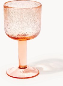 Mondgeblazen wijnglazen Hippolyte met luchtbellen, 4-delig