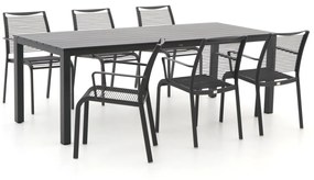 Apple Bee Hawaii/Menzano 220cm dining tuinset 7-delig stapelbaar