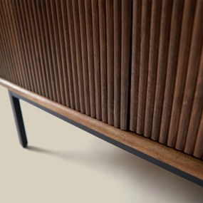 Tv-meubel Hout Met Ribbels (staand/hangend) 180 Cm - 180x40x50cm.