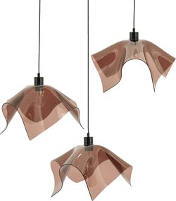 By-Boo Nims 3 Trapse Hanglamp Gebogen Glas