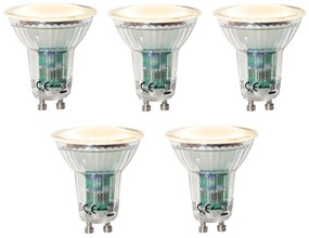 Set van 5 GU10 dimbare LED lamp schemersensor 3W 200 lm 2200K