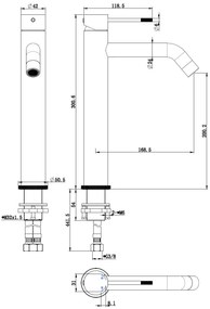 Best Design Nerola wastafelkraan gebogen verhoogd chroom