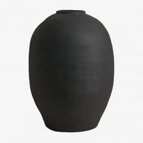 Almire terracotta vaas Zwarte Koolstof - Sklum