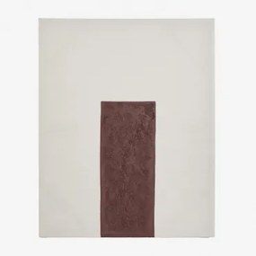 Decoratief Doek 80x100 Cm In Linnen Met Gipsstructuur Antia Bruin – Koffie - Sklum