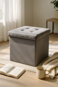 Poef Opbergknop 38 cm Fluweel