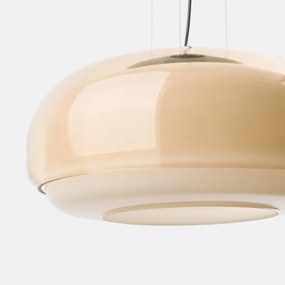 Hanglamp in gekleurd glas Ø45 cm, Kinoko