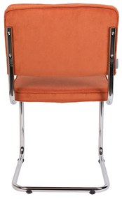 Zuiver Ridge Rib Eetkamerstoel Rib Retro Oranje