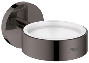 GROHE Essentials glas-/zeephouder hard graphite 40369A01