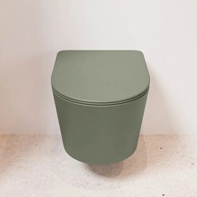 Mondiaz Lavie toiletpot randloos met softclose zitting army