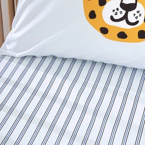 Hoeslaken baby, perkal katoen, kap 17 cm, dierenprint, PETITE SAVANE