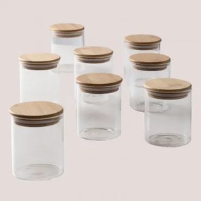 Pack Van 8 Glazen Potten Ø8 Cm Seyne Transparant - Sklum