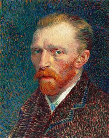 Vincent van Gogh - Kunstreproductie Self-Portrait, 1887, (30 x 40 cm)