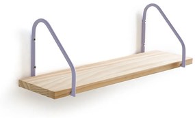 Wandplank in grenen en ijzer metaal L50 cm, Vinto