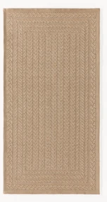 Handgeweven in- & outdoor vloerkleed Anil met geometrisch patroon