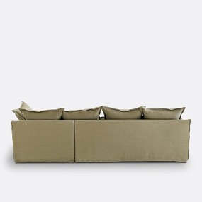 Hoes in linnen voor hoekbank Odna