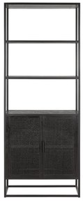 Must Living Spiderman Zwarte Kast Met Open Vakken - 75x40x190cm.