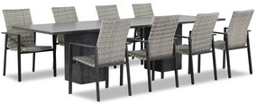 Tuinset 8 personen 300 cm Wicker Grijs Lifestyle Garden Furniture Upton/Graniet