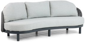 Stoel en Bank Loungeset 2 personen Aluminium/rope Grijs  Santika Furniture Santika