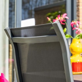 Garden Impressions Siena tuinstoel stapelbaar - donker grijs