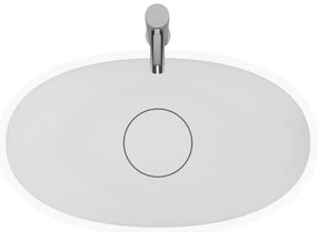 Riho Escala ovale waskom solid surface wit mat