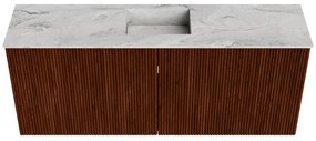 Mondiaz Joya DLux 100cm toiletmeubel ruby met wastafel faye midden zonder kraangat glace