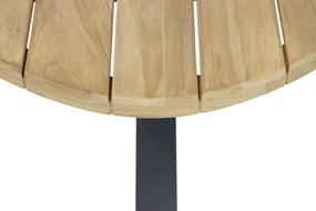 Dining Tuintafel ovaal 280 x 130 cm Old teak greywash Santika Diogo