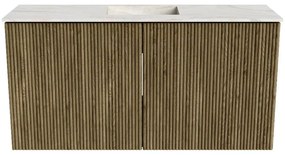 Mondiaz Joya DLux 80cm toiletmeubel dusk met wastafel faye midden zonder kraangat ostra