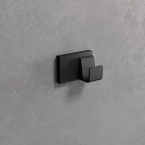 Novellini Frame Handdoekhaak 6x3,3x4 cm Mat Zwart