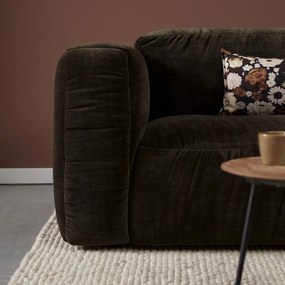 Bruine Hoekbank Met Chaise Longue Rechts