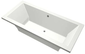 Xenz Society Duobad - 175x80x53 - afvoer Midden - acryl - wit mat 6883-03