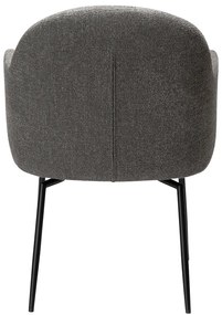Dan-Form Bae Swivel Luxe Eetkamerstoel Draaibaar Grijsbruin Boucle