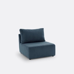 Modulaire bank geribd van fluweel, Monica