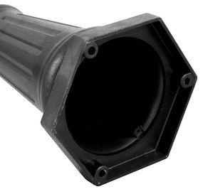 Klassieke buitenpaal zwart 217cm IP44 - New Haven Hammered