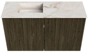 Mondiaz Joya DLux 70cm toiletmeubel shadow met wastafel faye links 1 kraangat frappe