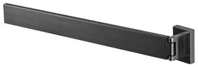 Haceka Edge Handdoekhouder - 39cm - enkel - draaibaar - grafiet gunmetal 1208809