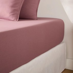 Effen hoeslaken in gewassen katoen, omslag 30 cm, Scenario