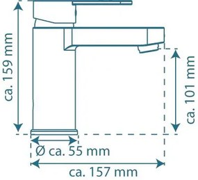 Schutte ELEPHANT ééngreepsmengkraan wastafel, chroom