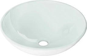 Mexen Mira glazen opzetwastafel 42 x 42 cm, wit - 24124230