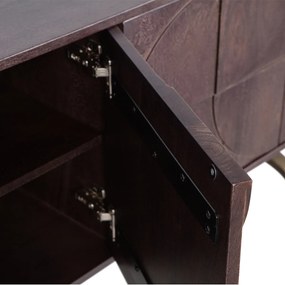 BePureHome Draw Dressoir Mangohout Walnoot - 180x40x70cm.