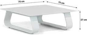 Hoek loungeset 6 personen Aluminium Wit  Santika Furniture Santika Sovita