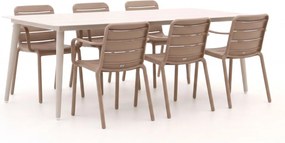 Diningset Forza  | 6 personen aluminium | Tuinset stapelbaar | 7-delig | Kees Smit Tuinmeubelen