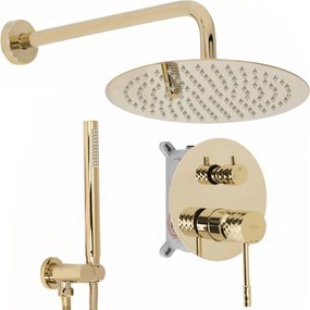 Inbouw regendoucheset Rea Lungo Diamond Gold  + BOX