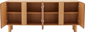 Eiken Dressoir Modern - 180x40x75cm.