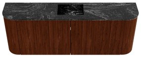 Mondiaz Joya DLux 115cm toiletmeubel ronding links/rechts ruby met wastafel faye midden 1 kraangat lava