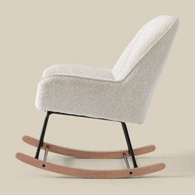 Schommelstoel Beige Stof