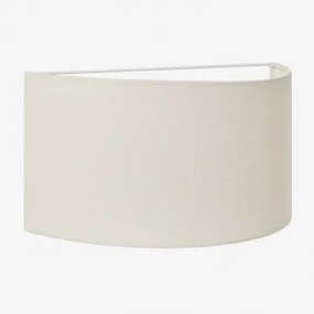 Kiraz Linnen Wandlamp ↔︎ 35 X ↑20 Cm & Linnen Wit - Sklum
