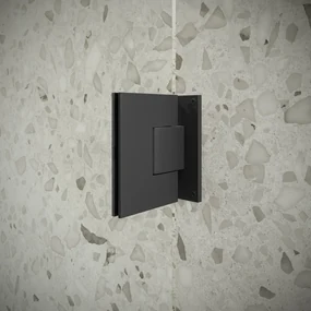 Saniclear Modern douchecabine 120x70 met 70cm deur anti-kalk zwart
