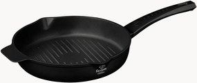 Ronde grillpan met antiaanbaklaag Mat zwart