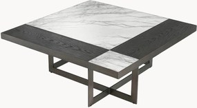 Handgemaakte salontafel Hermoza met houten/marmeren blad